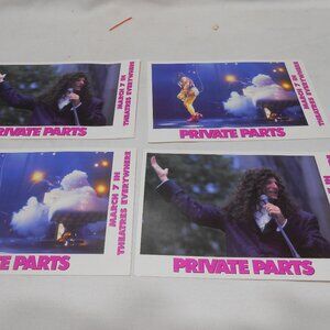 VTG 4 HOWARD STERN "PRIVATE PARTS" UNUSED POST CARDS MOVIE POSTCARDS IN SLEEVE
